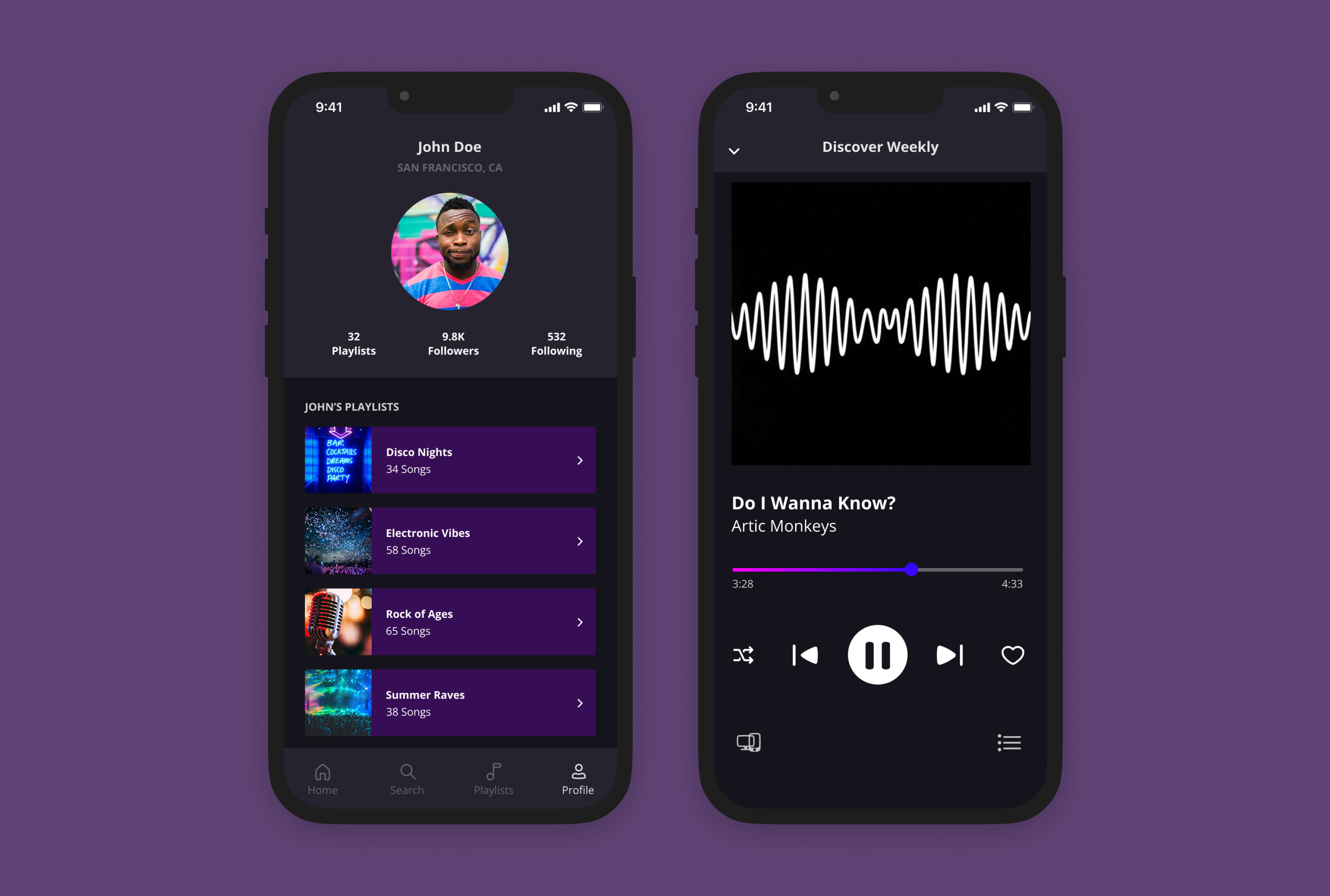 Logo on colored background